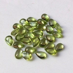 Peridoto Natural en Forma de Pera, Cabujón, Gema Suelta para Joyería, Corte Pera Facetado, Formas Mixtas, Joyería Personalizada, Fabricante de Gemas Sueltas, Comprar - Product Image 3