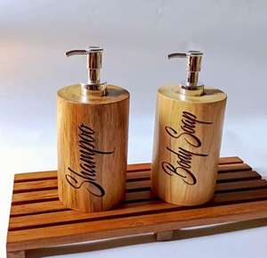 Handmade Wooden Custom Shampoo Storage Bottle | Shampoo Storage Dispenser Custom <b>Pump</b> | Home Decor Bathroom Accessories By UO - Product Image 2