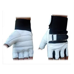 Wholesale Unisex Half-Finger PU Gym <b>Gloves</b> with Adjustable Wrist Strap Non-Slip for Sports <b>Weight</b> Lifting Bodybuilding Running - Product Image 5
