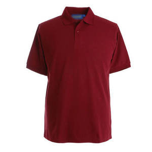 <b>Red</b> men’s half sleeve <b>polo</b> T-<b>shirts</b> wholesale high-quality 100% cotton breathable embroidered plain solid knitted design - Product Image 1
