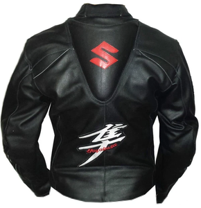 Veste de moto unisexe Zuzuki en cuir de vache véritable, veste de course CE niveau 2, imprimée, imperméable, séchage rapide, équipement de protection - Product Image 2