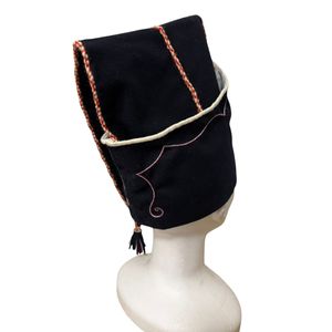 Casquillo de granadero a caballo de la Guardia Napoleónica Francesa, un tipo de gorra de foraje hecha de tela de lana, bordado a mano, material. - Product Image 4