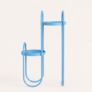 Modern 2-Tier Metal Plant Stand Minimalist Style Multi-Level Flower <b>Pot</b> <b>Holder</b> for Indoor Living Room and Balcony Garden Decor - Product Image 2