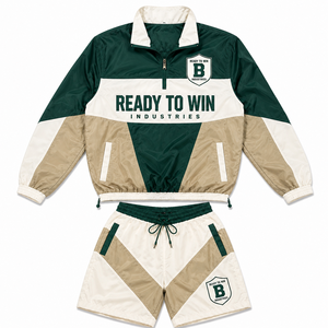 ชุดวอร์ม Ready To Win Industries แบบ unisex แขนยาว สีสันตัดกัน ผ้าโพลีเอสเตอร์ สไตล์สปอร์ต สำหรับฤดูใบไม้ผลิ ผู้ใหญ่ - Product Image 1