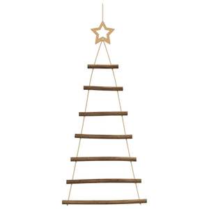 2 alberi di Natale appesi a forma di ramo naturale da 16,5x35,4 pollici con stelle in cima, decorazioni da parete - Product Image 4