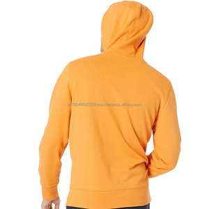 Sweat-shirt pour homme en couleur orange unie, design 2025, vêtements d'extérieur pour homme, avec logo et design personnalisés, produit à la vente chaude - Product Image 5