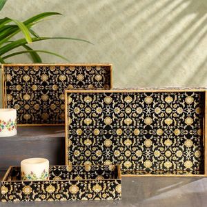 Bandejas Decorativas de MDF con Diseño Moderno y Estampado en Esmalte, Bandejas para Servir de Esmalte, Bandejas de MDF a un Precio Muy Competitivo - Product Image 6