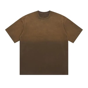 High Quality Unisex <b>Men</b> Regular Fit Formal Solid Knitted Custom <b>Men's</b> T-Shirt Vintage Acid Wash Wholesale - Product Image 3