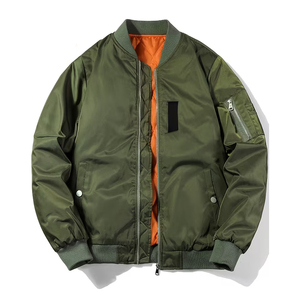 Chaquetas Bomber de Estilo Urbano para Hombre en Color Verde Oliva, Ropa de Abrigo para Viajes, Senderismo, Fiestas y Uso Diario - Product Image 6