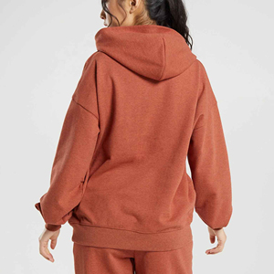 Sweat-shirt unisexe à col rond, coupe oversize, en velours côtelé anti-boulochage, manches lanternes, design décontracté avec poches, pour l'automne, 300g - Product Image 3