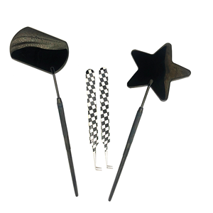 Stainless Steel Eyelash Extension Tweezers Diamond Grip Paper Coated Mirror Finish Precision Lash <b>Tool</b> Professional Use - Product Image 1