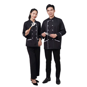 Double Breasted Polyester <b>Chef</b> Jacket with Needle Detection Professional Restaurant Uniform Digital Print Kitchen Wear Apparel - Product Image 3