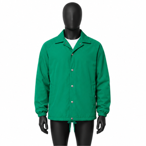 Custom Logo Waterproof Men's <b>Coach</b> Jacket Streetwear Windbreaker Lightweight Button Up Casual Sports Outerwear for Men Women - Product Image 1