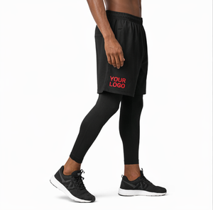 Pantalones Cortos Deportivos 2 en 1 Personalizados, Leggings de Compresión, Pantalones Cortos de Entrenamiento de Doble Capa, Pantalones Cortos Deportivos de Compresión - Product Image 2