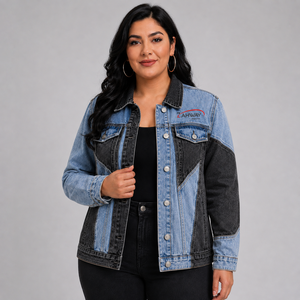 Trending Women Denim Jacket Custom Logo Breathable Washed Cotton Button <b>Up</b> Casual Streetwear Fashion <b>Jean</b> Jacket for Women - Product Image 1