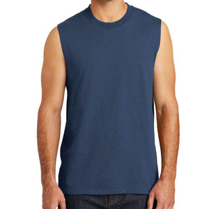 High Quality Mens tank Top Custom logo Blank Oversized <b>Sleeveless</b> <b>Tshirt</b> Unisex Boxy Fit Mens Cotton tank Top - Product Image 5