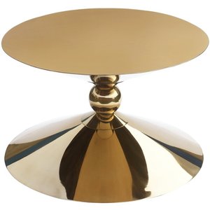 Designer Coffee <b>Table</b> with Strong Metal Base and Elegant Powder Coated Finish for Luxury Interior <b>D</b>écor Setup - Product Image 4