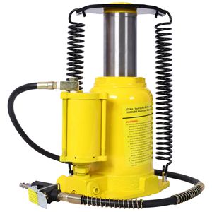 Martinetto idraulico a bottiglia saldato da 32 tonnellate/70550 libbre con pompa ad aria manuale e gamma di sollevamento di 10-16,3 pollici per auto - Product Image 4