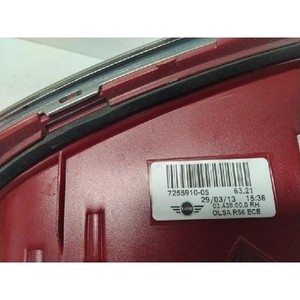 Mini Hatch F56 2014-2018 Feu arrière droit d'origine d'occasion 7255910 - Product Image 6