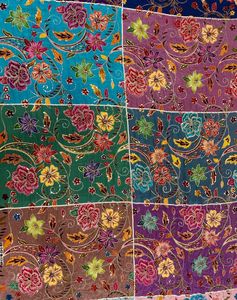 Tissu Jacquard Brocart Brodé Schiffli en Dentelle Miel, Impression Personnalisée, Tricoté, Poids Moyen 200g/m, Largeur 43/44 pouces, pour Femme - Product Image 2