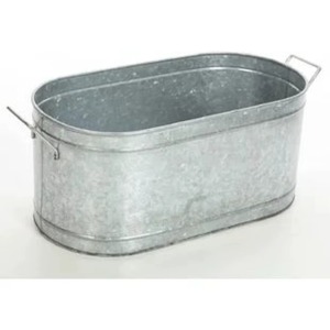 Hot selling galvanized metal ice bucket designed with a sleek and modern look to enhance bar and <b>table</b> presentation - Product Image 2