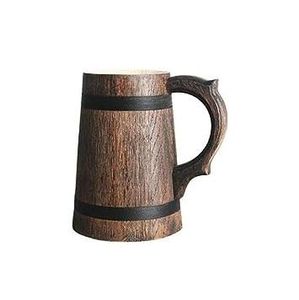 แก้วกาแฟ/ชาไม้กระถินณรงค์ งานฝีมืออินเดีย ลายเรียบง่าย ผลิตตามสั่ง สไตล์เรียบง่าย ทนทาน ใช้กับเครื่องล้างจานได้ - Product Image 4