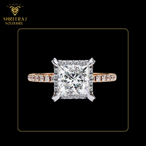Anillo de Compromiso y Boda Princess Solitaire con Certificado IGI de 2.00 CT, Diseño Personalizado, Se Aceptan Pedidos al por Mayor - Product Image 3