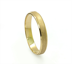 Bague en or 18 carats, design minimaliste classique, bague en or massif pour homme et femme, bijoux à porter au quotidien - Product Image 2