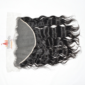 Extensiones de Cabello Humano Natural Ondulado Profundo 13*6 Frontal, 100% Sin Procesar, Doble Trama a Máquina, Cabello Vietnamita e Indio Barato - Product Image 2