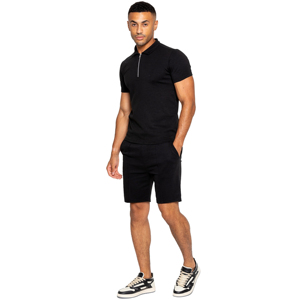Men Streetwear <b>Polo</b> Shirt Shorts Set 210 GSM Cotton Polyester Summer Casual Athletic Outfit Custom Logo OEM Private Label - Product Image 2