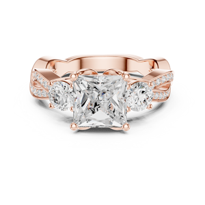 Joyas femeninas Anillo con incrustaciones de cristal de 14K para mujer Joyería de moda elegante para ocasiones especiales - Product Image 1