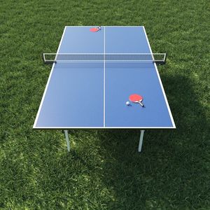 Tavolo da Ping Pong Professionale in MDF per Interni con Set di Rete e Pali a Sgancio Rapido, Design Pieghevole per Interni - Product Image 6