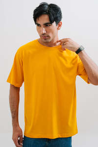 เสื้อยืดโอเวอร์ไซส์ทรงหลวมไหล่ตกสไตล์ลำลองแฟชั่น - Product Image 2