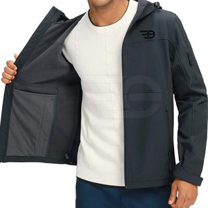 Men Softshell <b>Jacket</b> <b>Lightweight</b> Breathable Water Resistant Windproof Outdoor Hiking <b>Running</b> Travel Sports Casual Fashion - Product Image 6