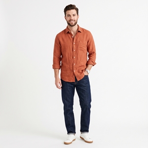 Men's Summer Short Sleeve Relaxed Cotton Blend Solid Shirt Breathable Casual <b>Button</b>-Down ODM Wholesale Factory Custom Logo Low - Product Image 1