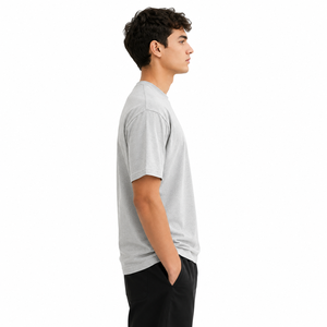 Camisetas Personalizadas de Algodón Oversize con Cuello Redondo para Hombre, Ajuste Relajado, Manga Corta, Unisex, Moda Urbana, Pedido al por Mayor, Estilo EE. UU. - Product Image 3