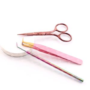 Pince à épiler professionnelle en acier inoxydable japonais pour faux cils avec emballage en boîte personnalisé - Product Image 6