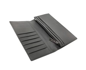 [Top Ranking] Castello Genuine Cowhide Soft Leather Slim <b>Long</b> <b>Wallet</b> Open Closure High Quality Polyester Embossed Logo Multiple - Product Image 4