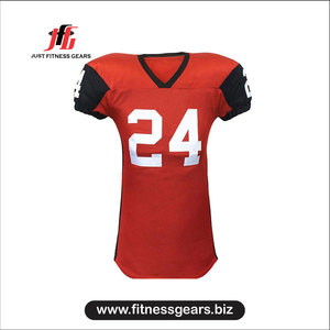 Custom Sublimation Red American Football Jersey Set Black <b>Padded</b> <b>Pants</b> Mens Youth Football Uniform OEM Manufacturer - Product Image 3