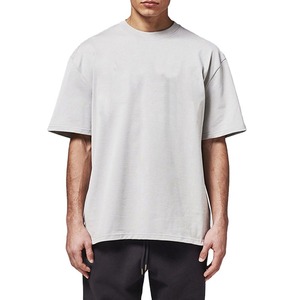 Camiseta Blanca de Manga Corta para Hombre, Cuello Redondo, Ribete en Contraste, Corte Regular, Estilo Informal, Color Sólido, Tejido de Punto de Algodón - Product Image 3
