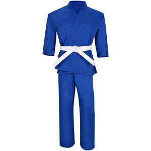 Uniforme de Judo de Primera Calidad al por Mayor con Logotipo Personalizado, Kimono Preencogido, Transpirable, de Algodón y Poliéster para Entrenamiento - Product Image 1