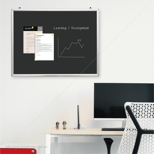 Tableau d'écriture magnétique avec cadre en aluminium et design de sécurité compact aux coins pour une utilisation scolaire et de bureau - Product Image 6
