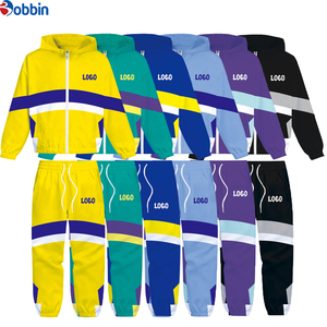 Chaqueta y Pantalón Deportivo de Hombre, Diseño 2 en 1, Estilo Casual, Bloques de Color, Transpirable, Secado Rápido, Poliéster/Nailon - Product Image 1