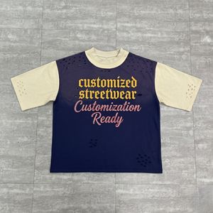 เสื้อยืดแฟชั่นแบรนด์ดังลายพิมพ์เพชรเทียม ขายดี รับทำแบรนด์และสีตามสั่ง เสื้อยืดผ้าฝ้าย 100% สำหรับผู้ชาย - Product Image 4