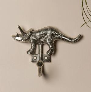 Crochet mural en laiton au design dinosaure, parfait pour la salle de bain et la chambre d'enfant, idéal pour suspendre des objets, organiseur mural gain de place, provenant d'Inde. - Product Image 4