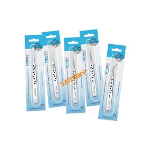 Juego Profesional de 4 Pinzas de Acero Inoxidable Estilo Joyero Suizo para Reparación de Relojes, 4.5 Pulgadas, Quirúrgicas de Alta Calidad - Product Image 3