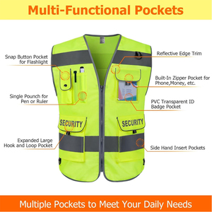 Gilet de sécurité haute visibilité de qualité supérieure, couleur et taille personnalisables, nouveau style, respirant, OEM, disponible en ligne - Product Image 3