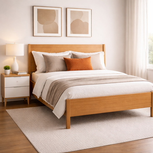 RIVEO RANGLE Direct Supply Modern Design Durable High Quality Solid Wood Bedroom Furniture Wooden <b>Bed</b> - Product Image 3