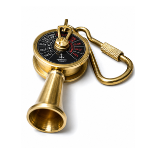 Llavero de Latón con Llave Telegráfica del Motor del Titanic, Llavero Náutico Vintage, Regalo Coleccionable Marítimo - Product Image 1
