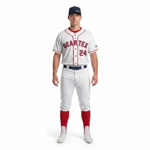Custom Mens <b>Baseball</b> Jersey 100% Polyester Interlock Pro Fit Uniform OEM Sialkot Manufacturer - Product Image 1